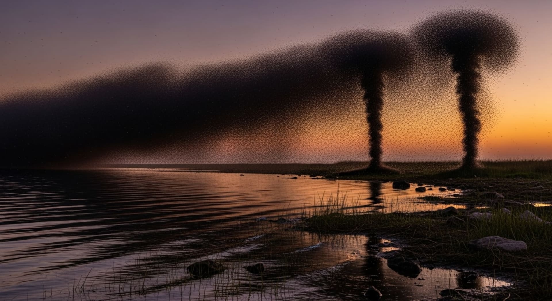 Lake Victoria lakefly swarms