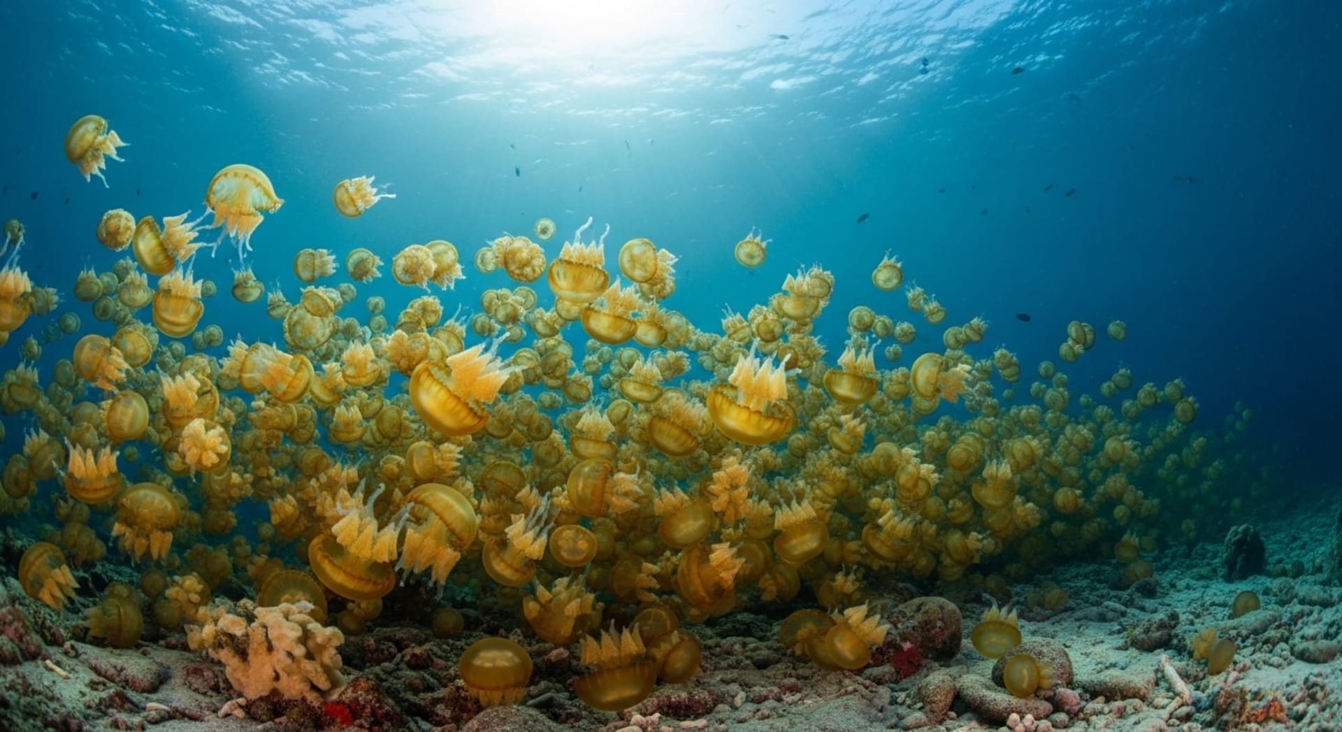 Mabua Golden Jellyfish Swarm