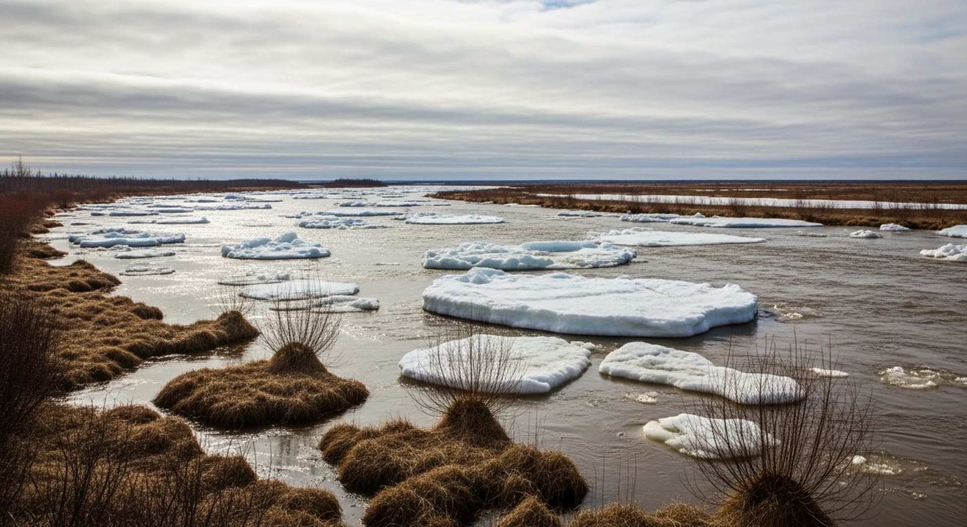 Mackenzie Delta Spring Ice Breakup
