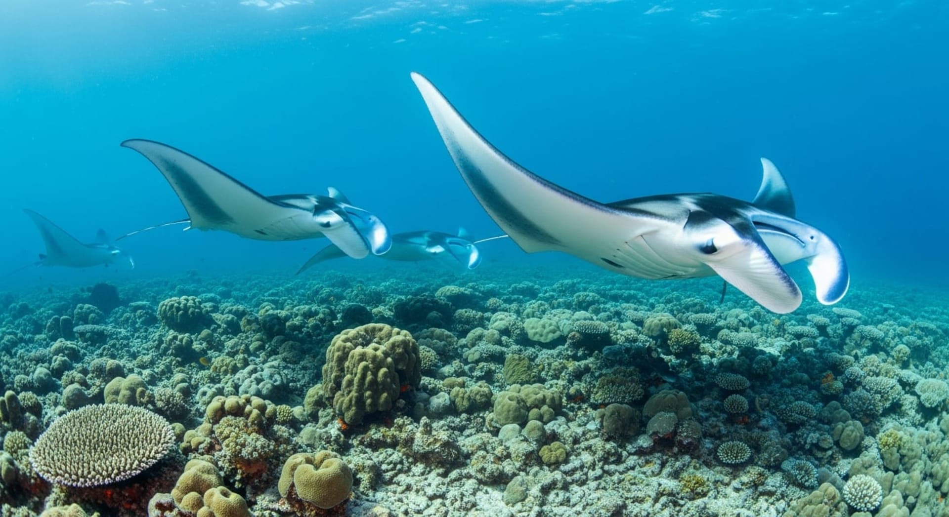 Manta Ray Mass Feeding (Hanifaru Bay, Baa Atoll)