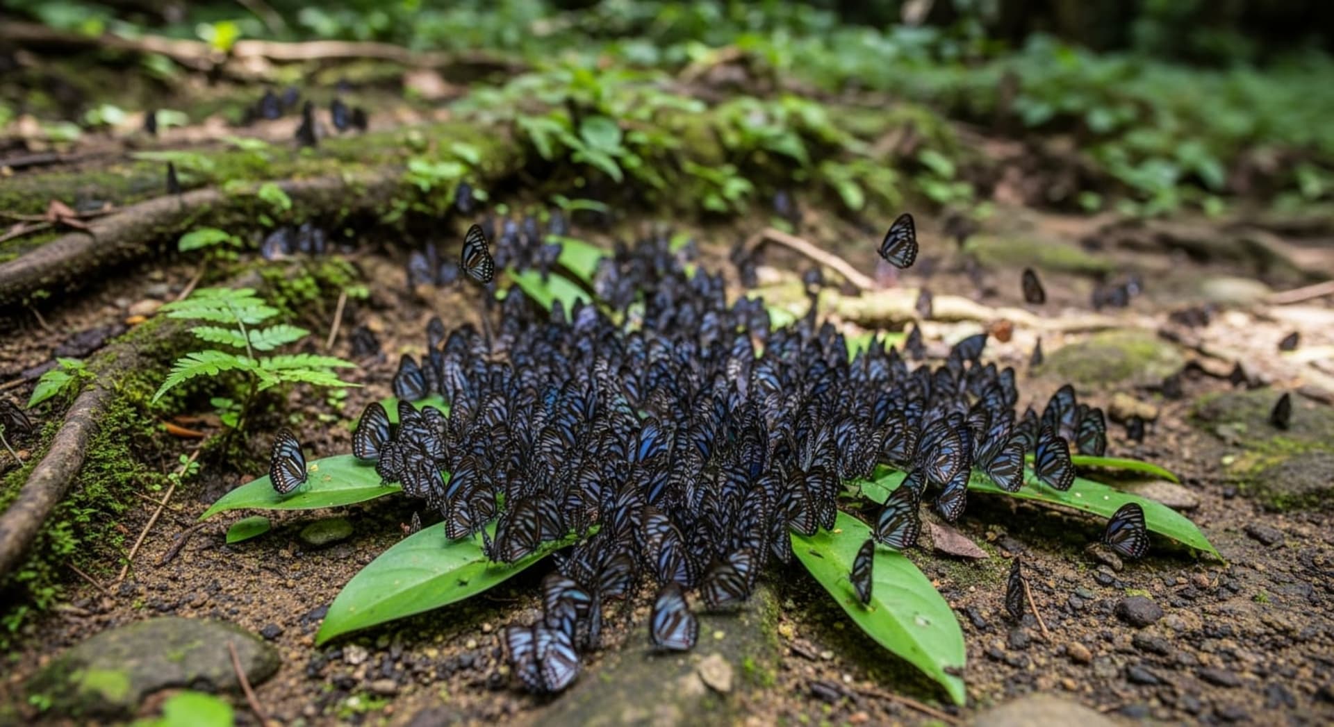 Maolin Purple Crow Butterfly Overwintering