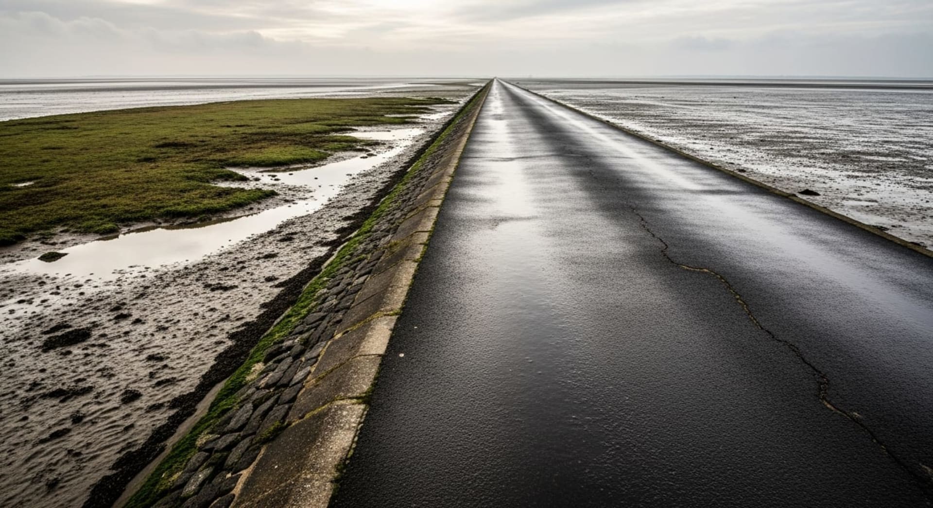 Passage du Gois Tidal Road Submersion