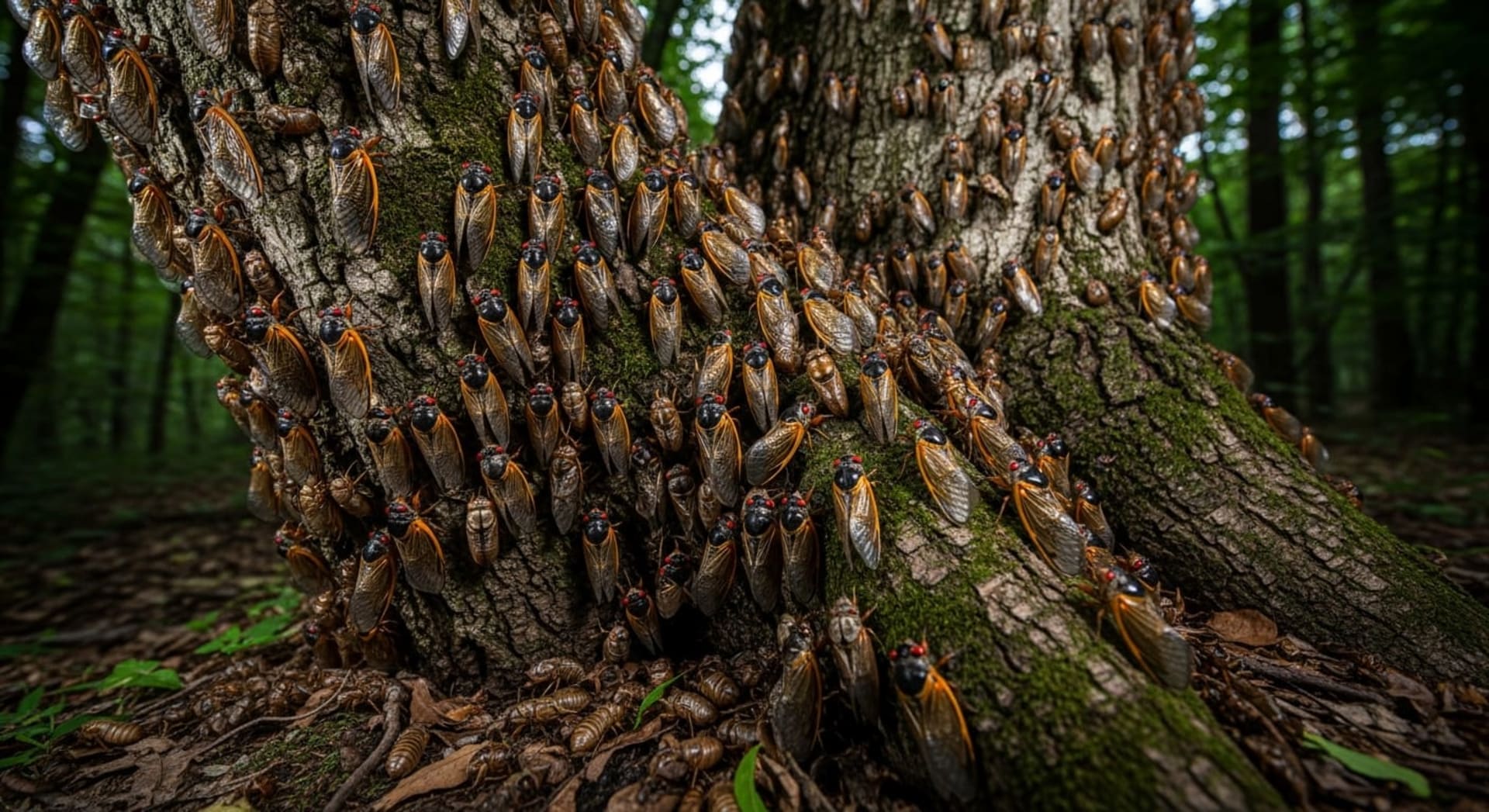 Periodical Cicada Brood V Mass Emergence