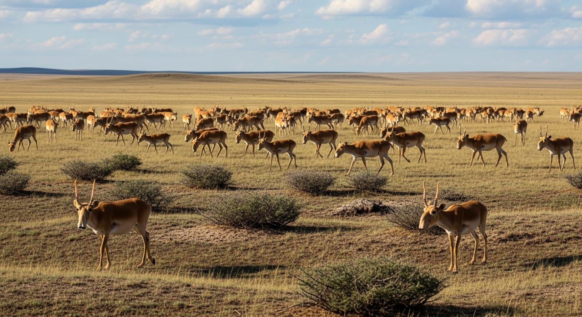Saiga Antelope Mass Calving
