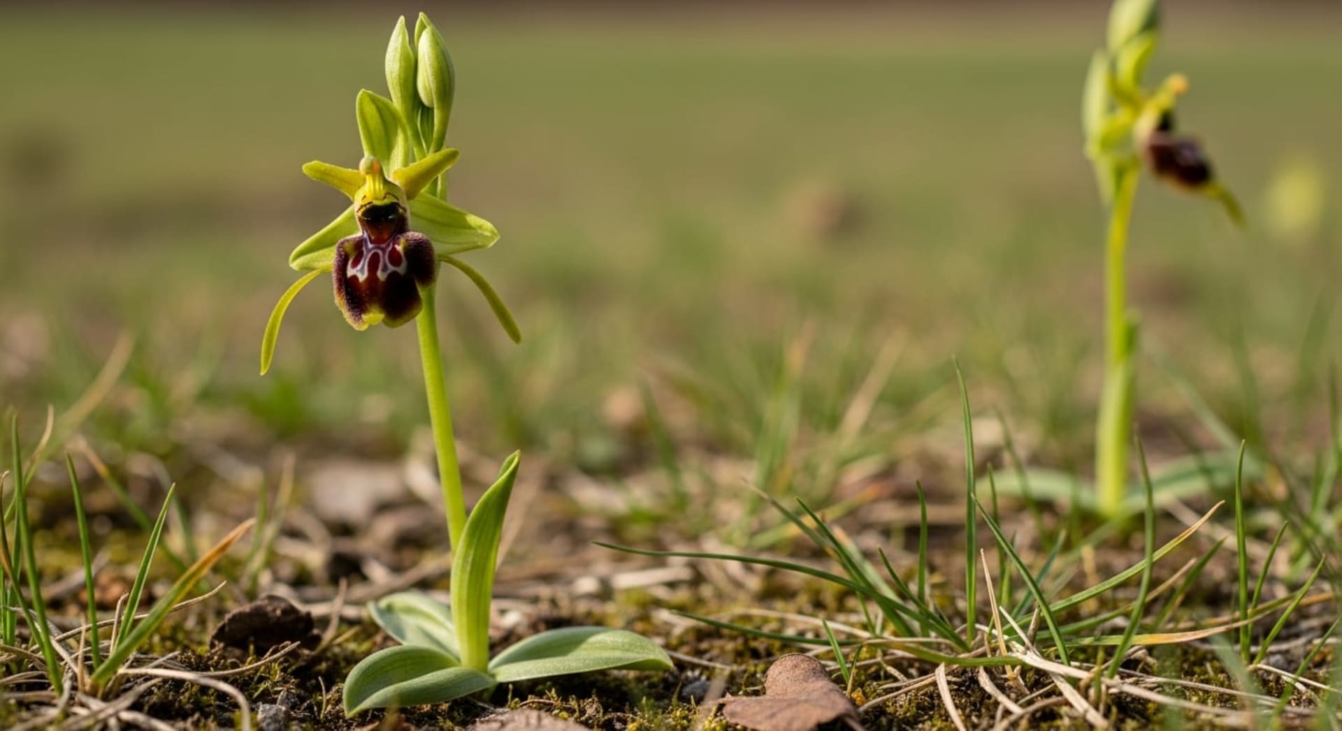 South Downs Early Spider-Orchid Bloom