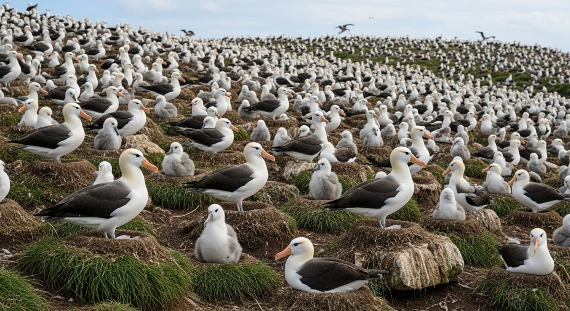 Steeple Jason Black-browed Albatross Mega-colony
