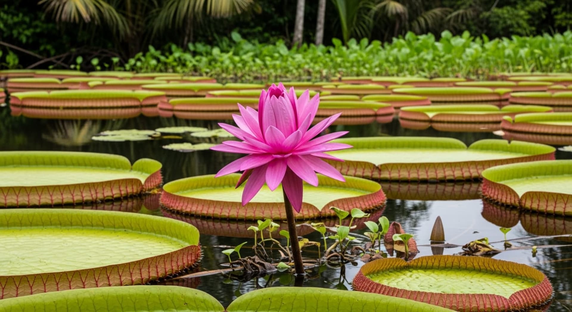 Amazon Giant Water Lily Bloom