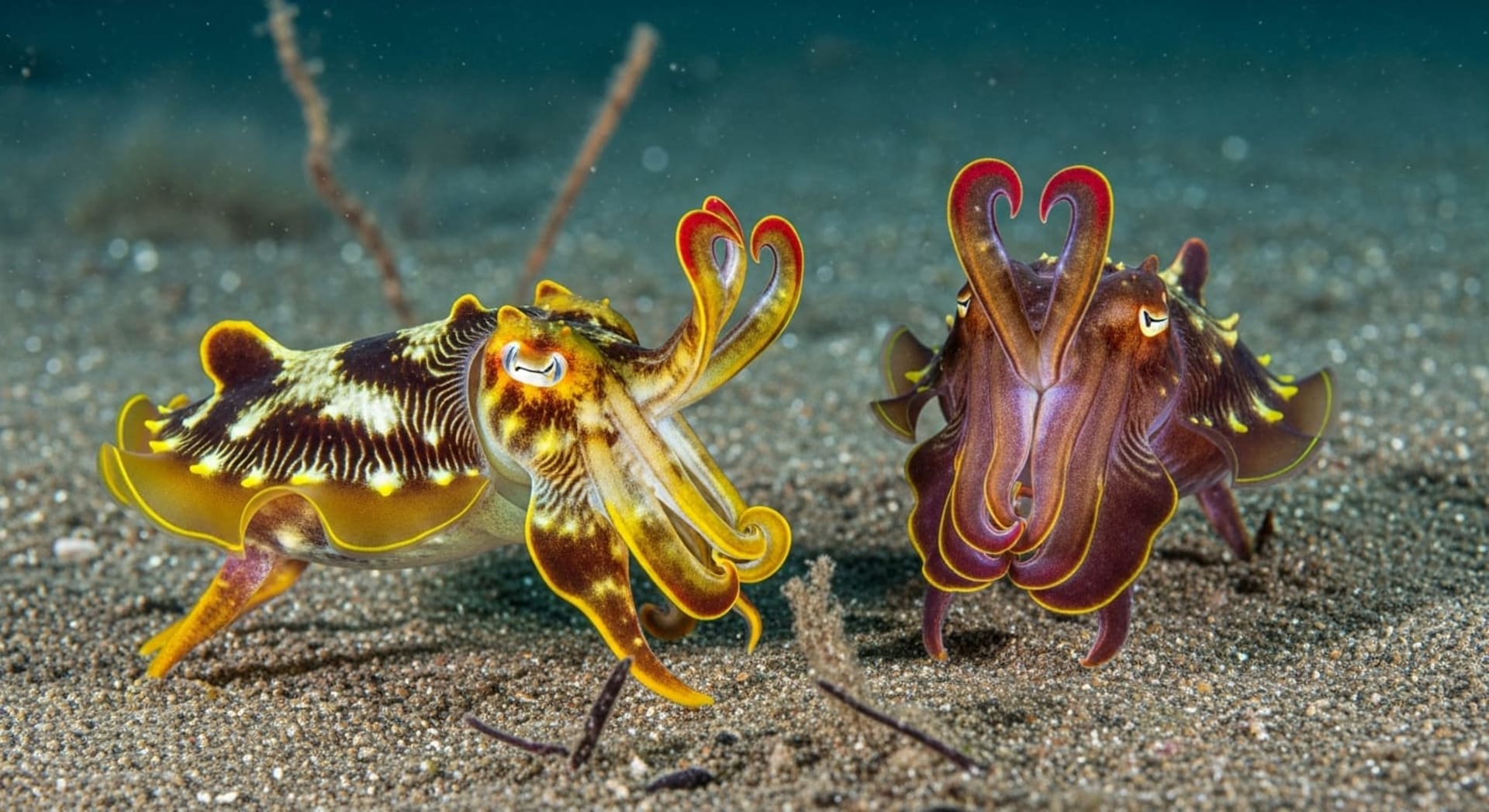 Anilao Flamboyant Cuttlefish Mating Displays
