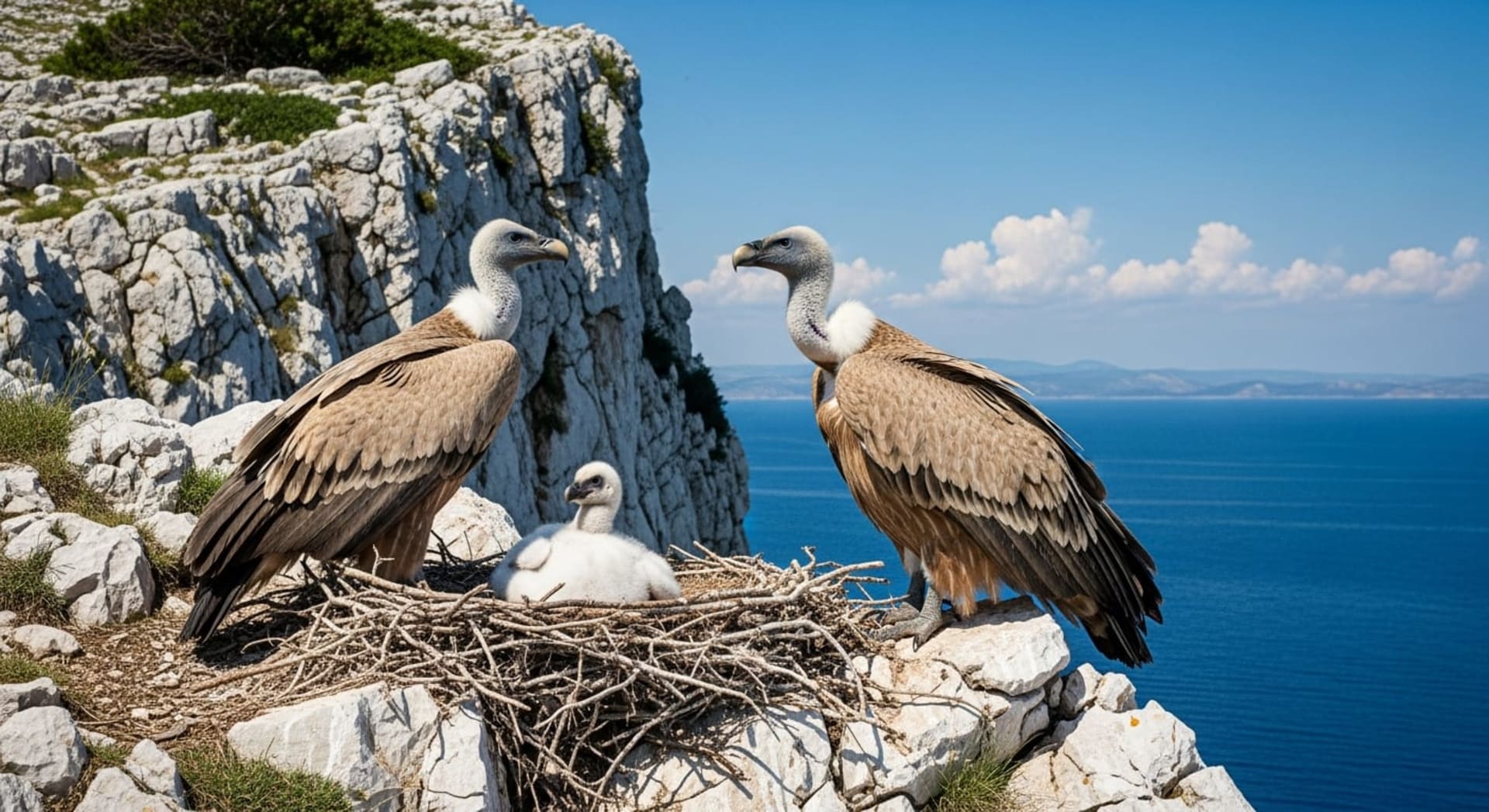 Cres Island Griffon Vulture Nesting