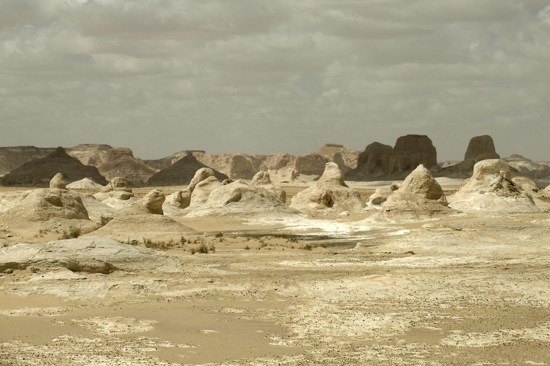 White Desert Mushroom Rock Sunrise