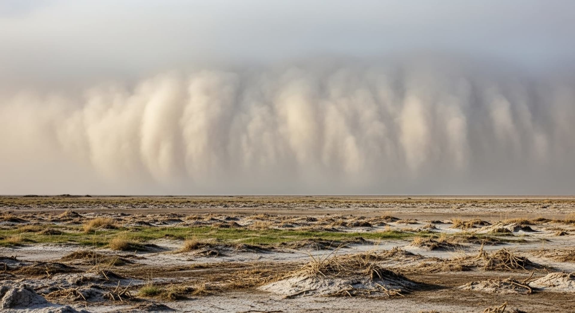 Aral Sea salt-dust storms