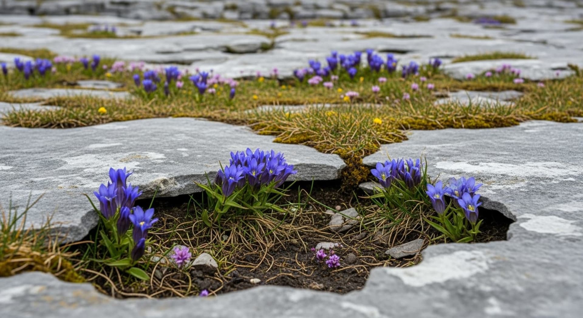 Burren Wildflower Bloom (limestone pavement)