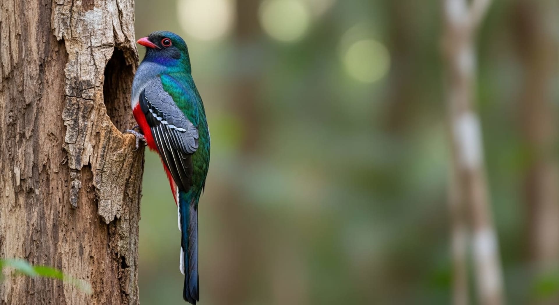 Cuban Trogon nesting (Sierra del Rosario)