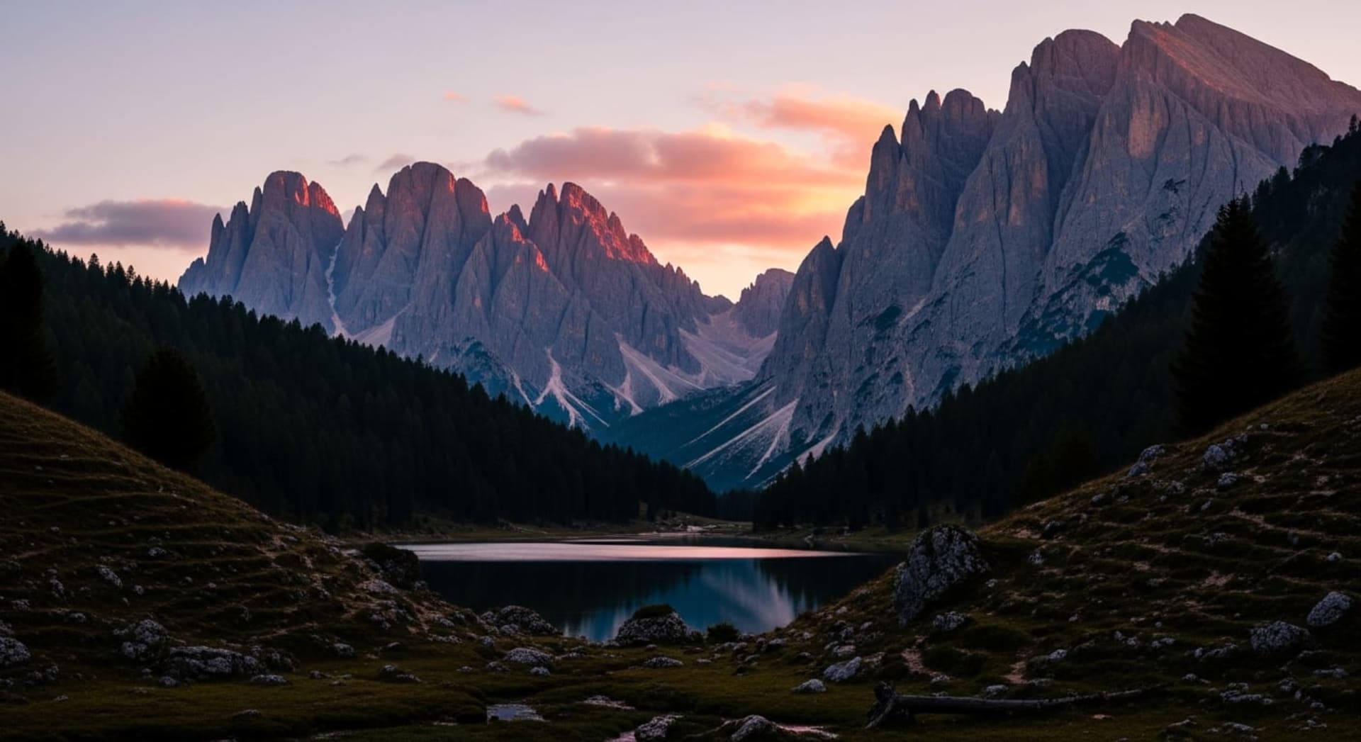 Dolomites Alpenglow (Enrosadira)