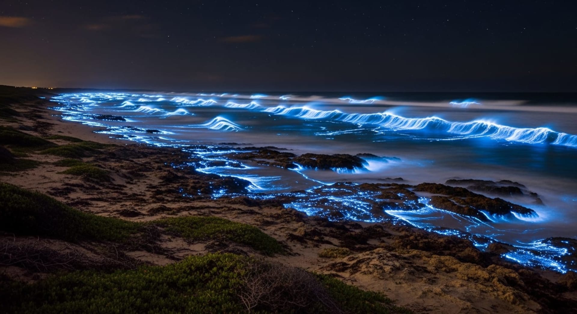 False Bay bioluminescent red tide