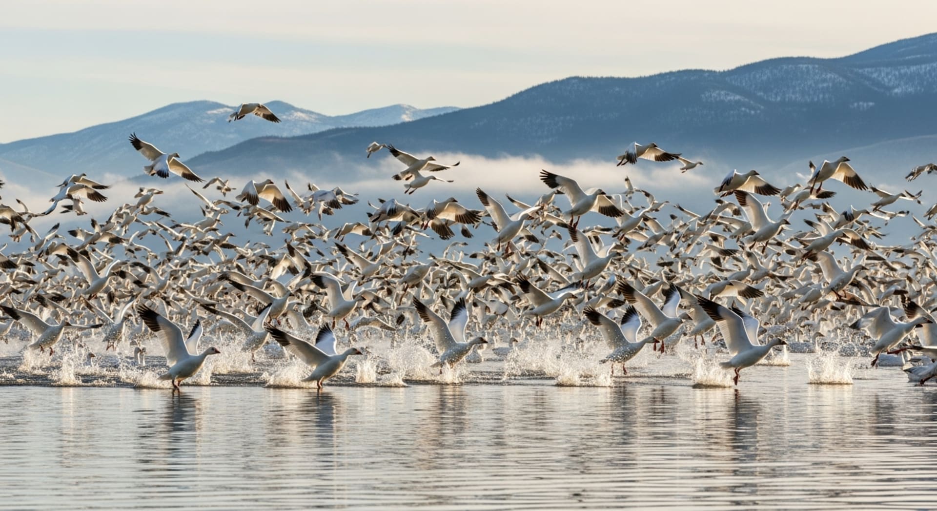 Freezout Lake Snow Goose Migration (Blastoff)