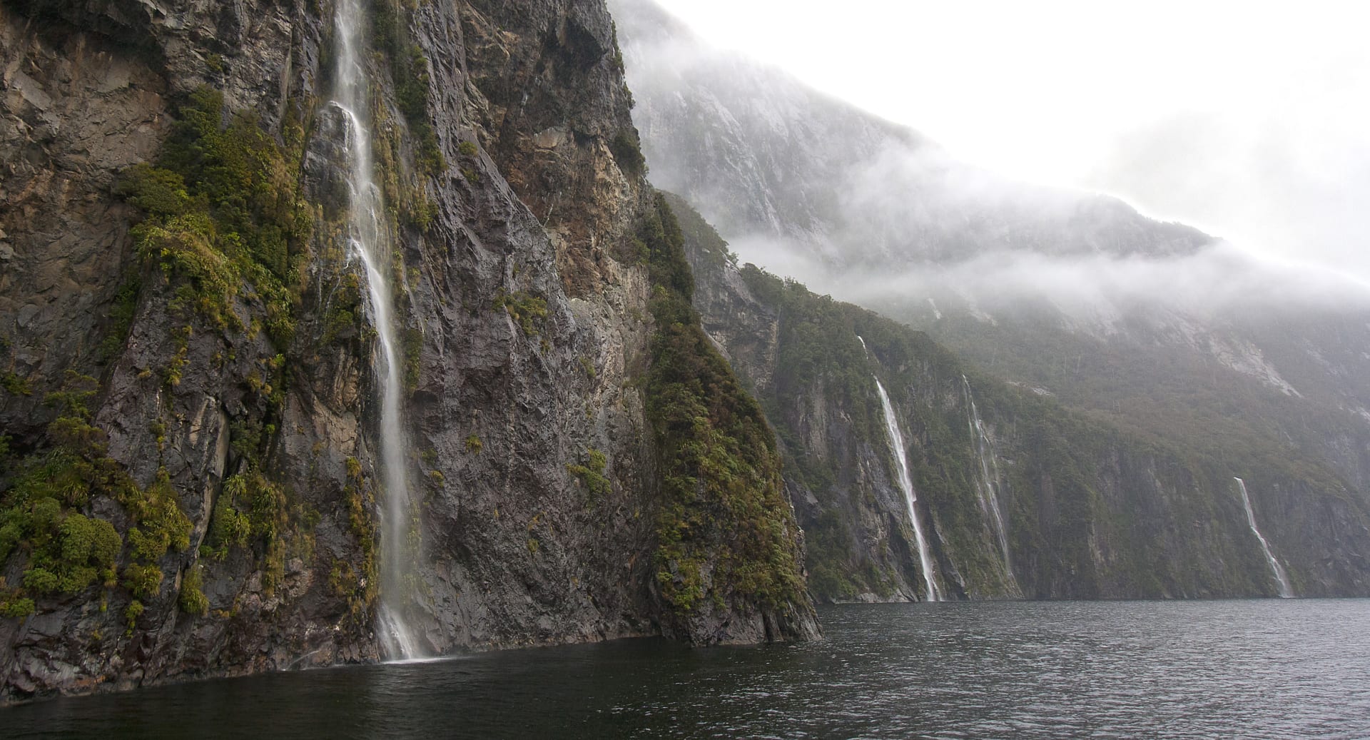 Transient Cloudburst Waterfalls