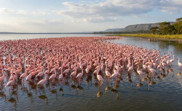 Flamingo Congregation - East African Rift Lakes