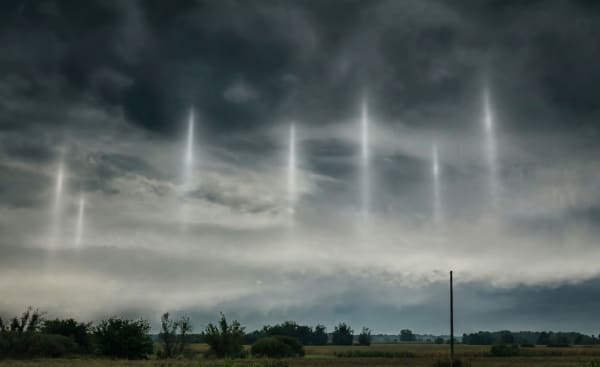 Isaribi Light Pillars (Mikuriya Port)