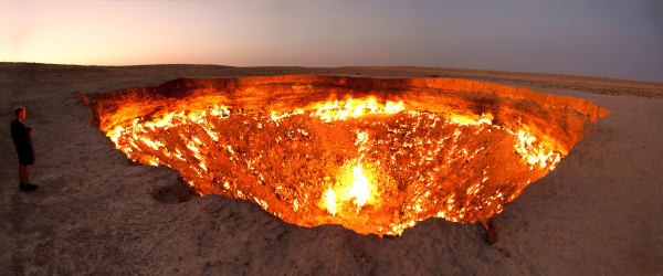 Darvaza Gas Crater (Door to Hell)