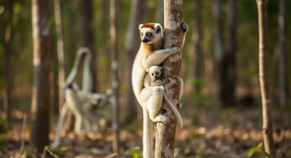 Ankarafantsika Coquerels Sifaka Baby Boom