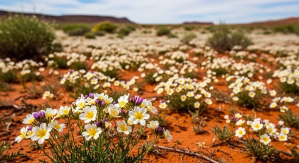 Central Australia Desert Wildflower Bloom