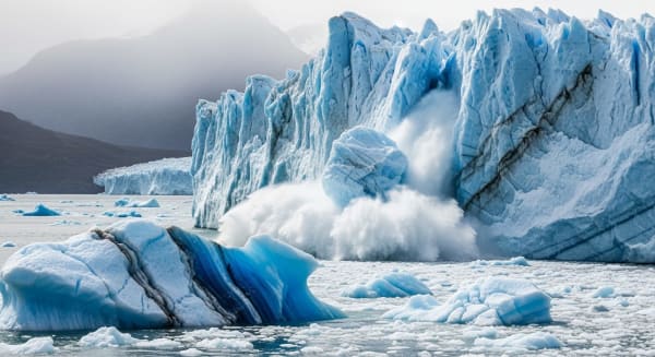 Helheim Glacier Calving Peak