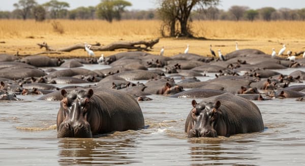 Katavi Hippo Pool Congregation