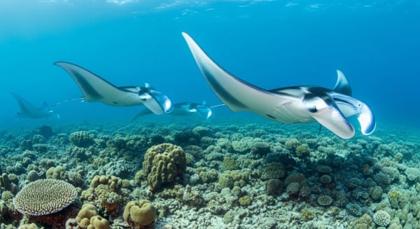 Manta Ray Mass Feeding (Hanifaru Bay, Baa Atoll)