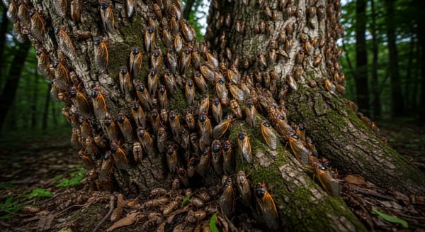 Periodical Cicada Brood V Mass Emergence