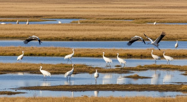 Poyang Lake Siberian Crane Winter Roost