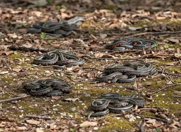 Red-sided Garter Snake Mating Balls