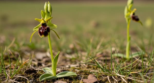 South Downs Early Spider-Orchid Bloom