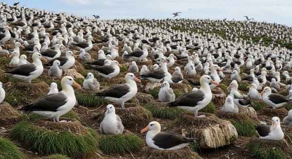 Steeple Jason Black-browed Albatross Mega-colony