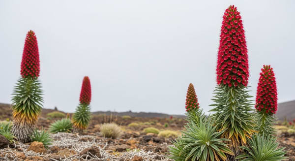 Teide Tajinaste rojo mass bloom