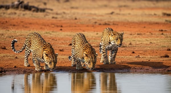 Yala Leopard Waterhole Viewing