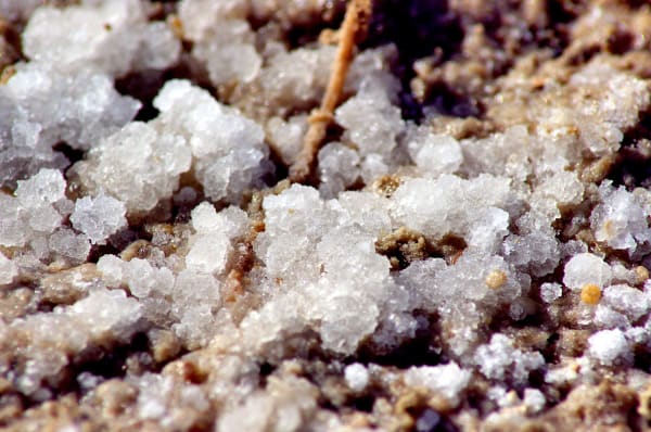 Dead Sea Salt Crystal Formations