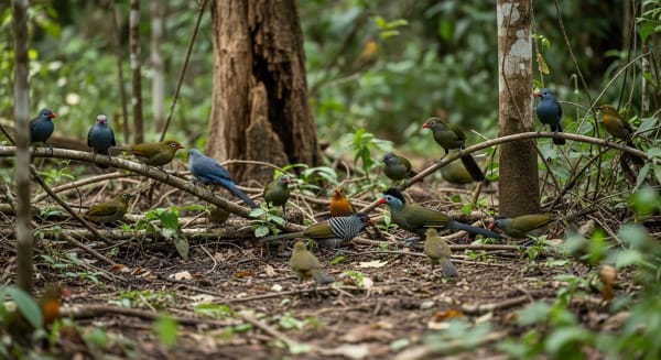 Bamenda Highlands montane bird congregation
