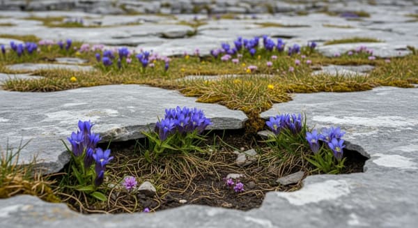 Burren Wildflower Bloom (limestone pavement)