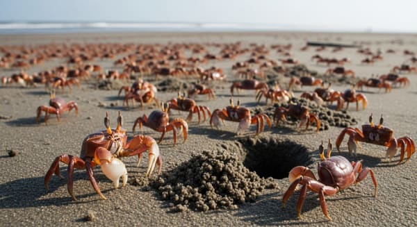 Cox's Bazar red ghost crabs