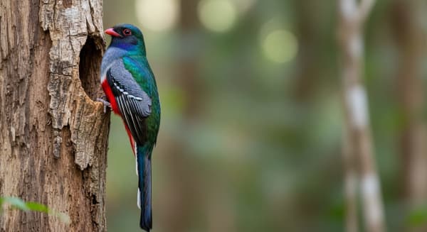 Cuban Trogon nesting (Sierra del Rosario)