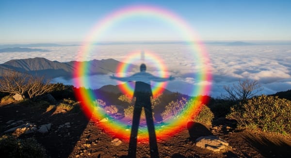 Emeishan Buddha's Light (Brocken spectre / glory)