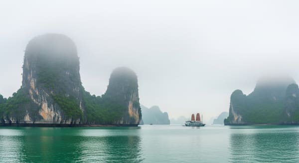 Ha Long Bay Sea Fog