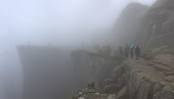 Preikestolen (Pulpit Rock) Fog Inversion