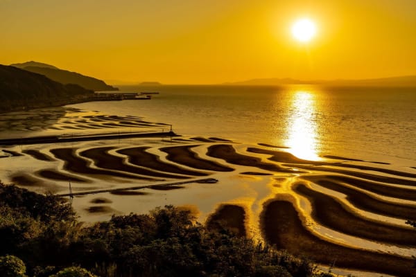 Okoshiki Coast Tidal Sand Art
