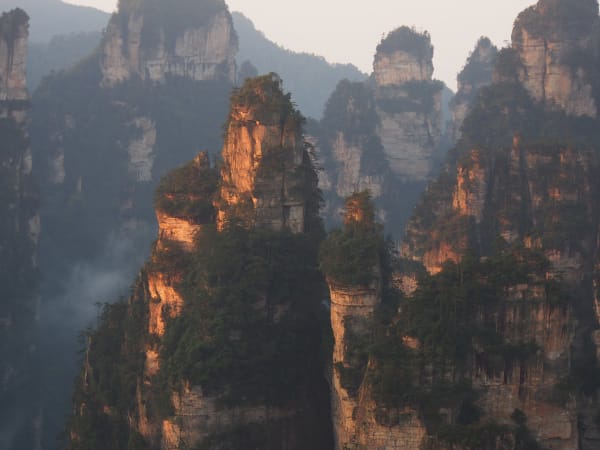 Zhangjiajie Pillar Peaks Cloud Sea