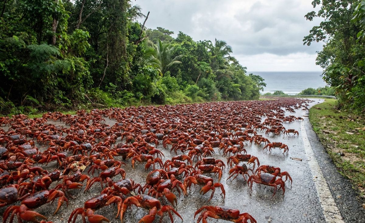 Christmas Island Red Crab Migration