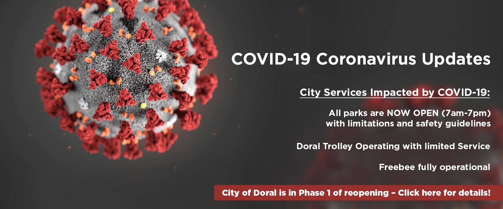 Covid 19 Coronavirus Updates City Of Doral