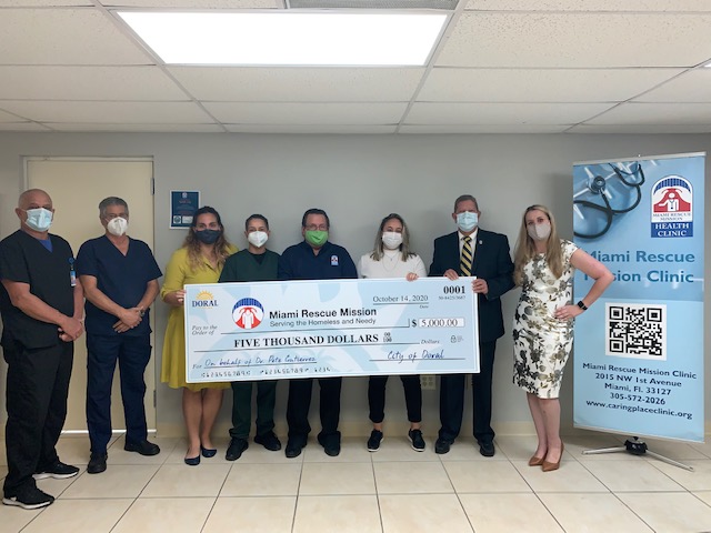 Doral Donates to Miami Rescue Mission Clinic