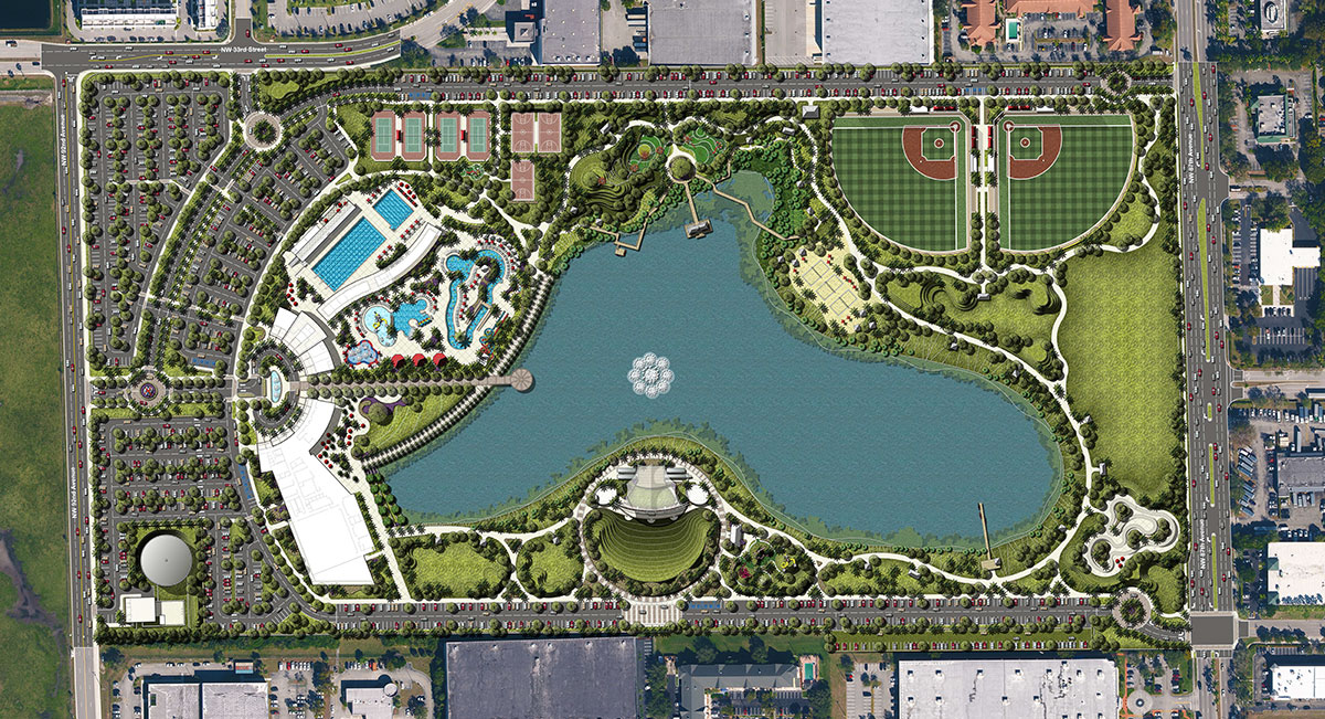 Doral Central Park Master Plan Map